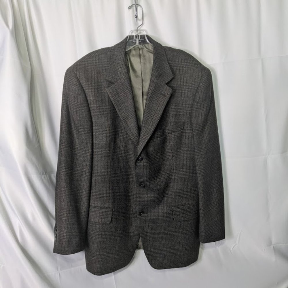 CHERESKIN 44R 3 Button Blazer Suit Jacket Wool